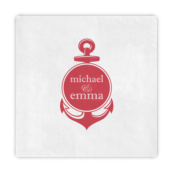 Custom All Anchors Standard Decorative Napkins (Personalized)