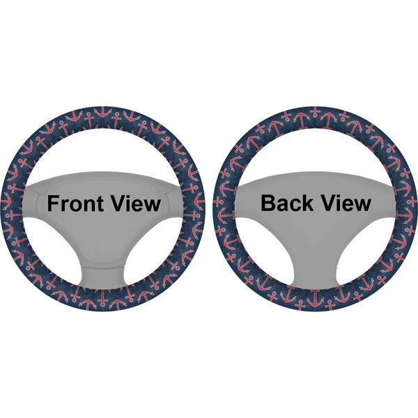 All Anchors Steering Wheel Cover- Front and Back