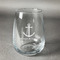 All Anchors Stemless Wine Glass - Engraved (Personalized)