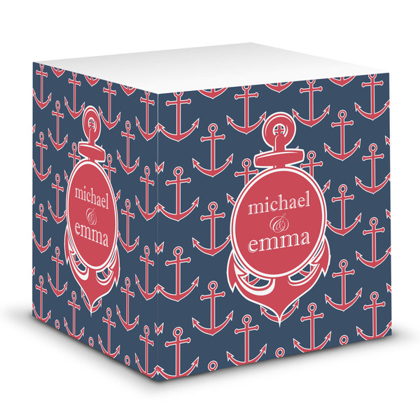 Custom All Anchors Sticky Note Cube (Personalized)