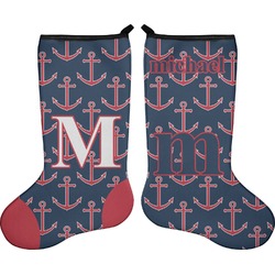 All Anchors Holiday Stocking - Double-Sided - Neoprene (Personalized)