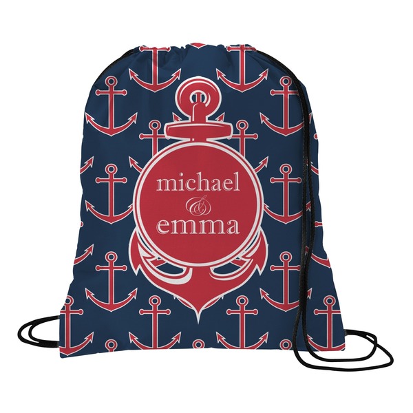 Custom All Anchors Drawstring Backpack - Medium (Personalized)