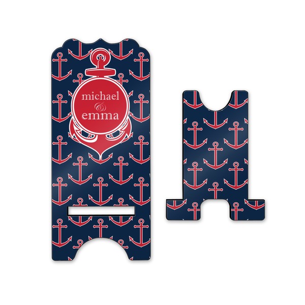 All Anchors Stylized Phone Stand - Front & Back - Small
