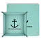 All Anchors Teal Faux Leather Valet Trays - PARENT MAIN