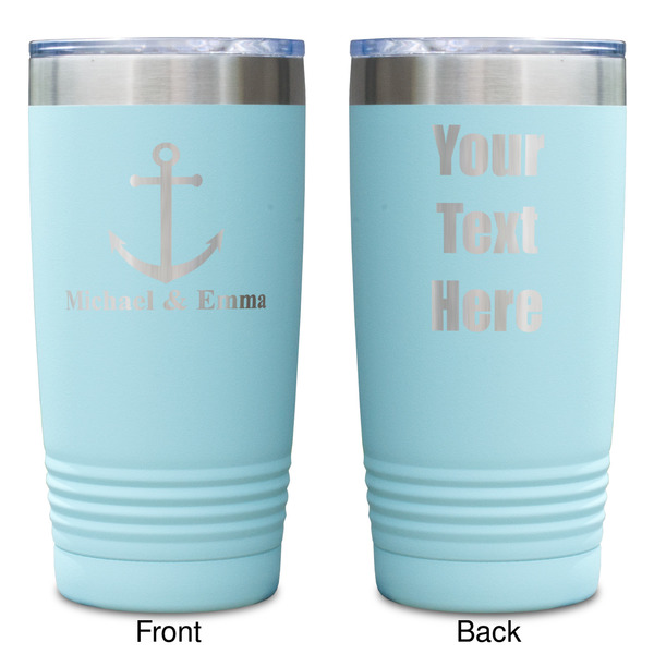 All Anchors Teal Polar Camel Tumbler - 20oz -Double Sided - Approval