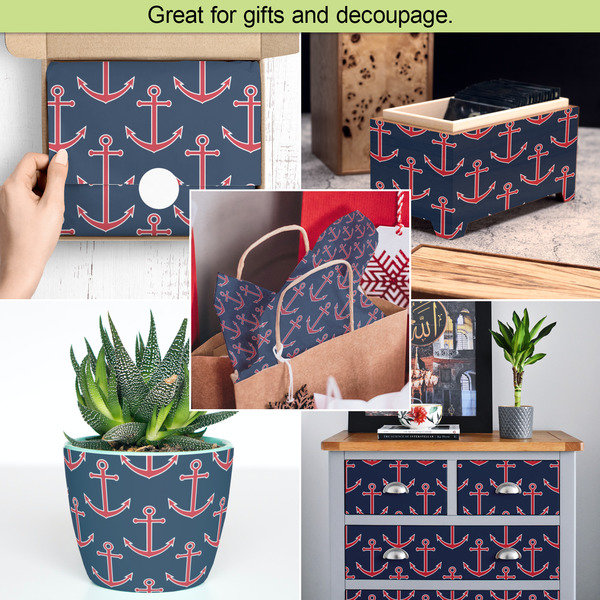 All Anchors Tissue Paper - In Use Collage