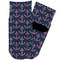 All Anchors Toddler Ankle Socks - Single Pair - Front and Back