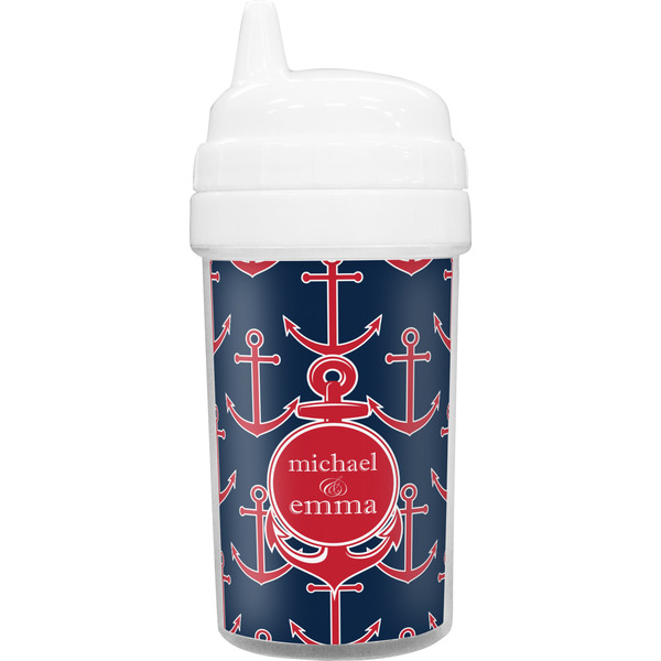 Custom All Anchors Toddler Sippy Cup (Personalized)
