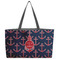 All Anchors Tote w/Black Handles - Front View
