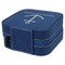 All Anchors Travel Jewelry Boxes - Leather - Navy Blue - View from Rear