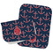 All Anchors Burp Cloths - Fleece - Set of 2 w/ Couple's Names