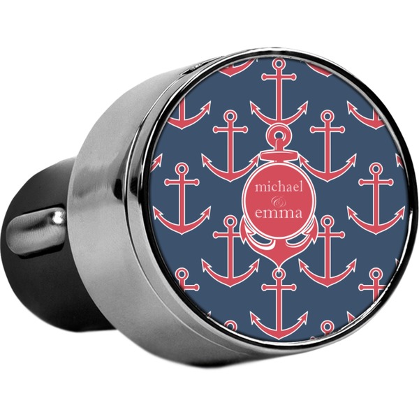 Custom All Anchors USB Car Charger (Personalized)
