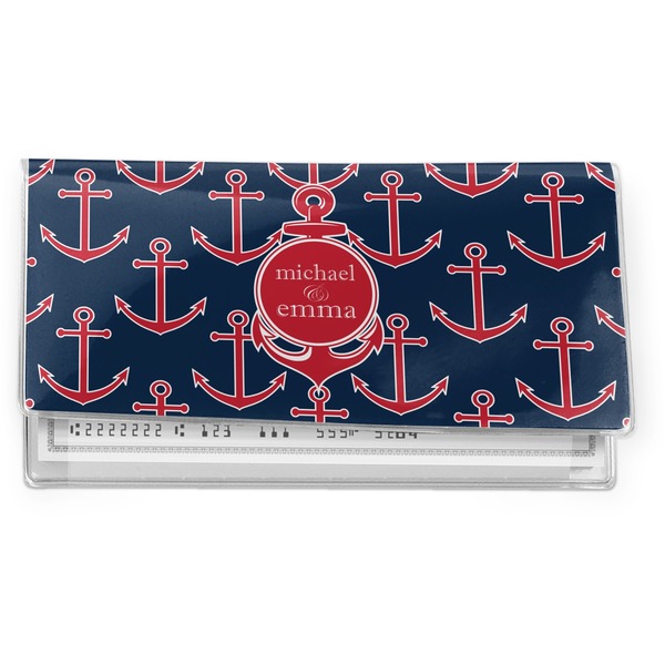 Custom All Anchors Vinyl Checkbook Cover (Personalized)