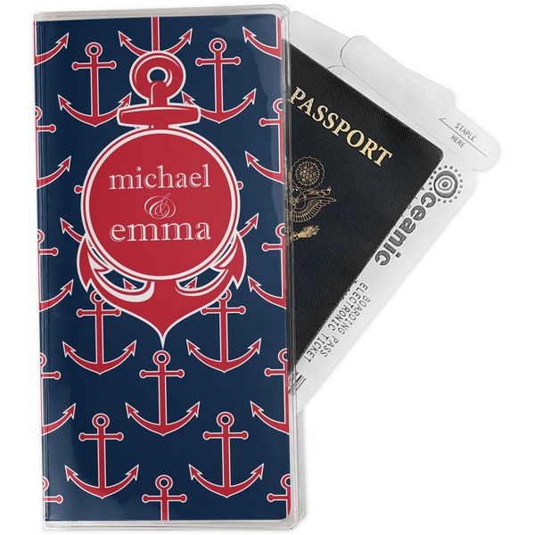 Custom All Anchors Travel Document Holder