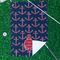 All Anchors Waffle Weave Golf Towel - In Context