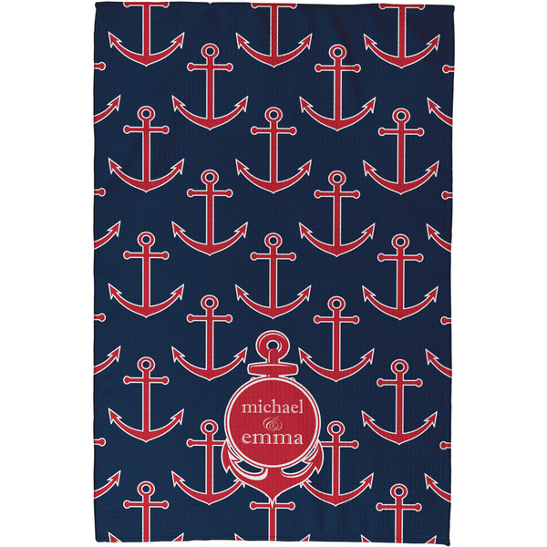 All Anchors Waffle Weave Towel - Full Color Print - Approval Image