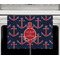 All Anchors Waffle Weave Towel - Full Color Print - Lifestyle2 Image