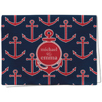 All Anchors Kitchen Towel - Waffle Weave (Personalized)