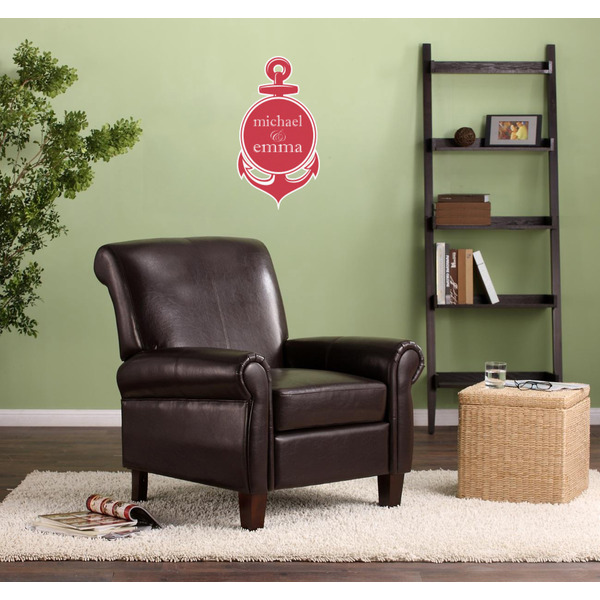 All Anchors Wall Graphic on Living Room Wall