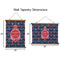 All Anchors Wall Hanging Tapestries - Parent/Sizing
