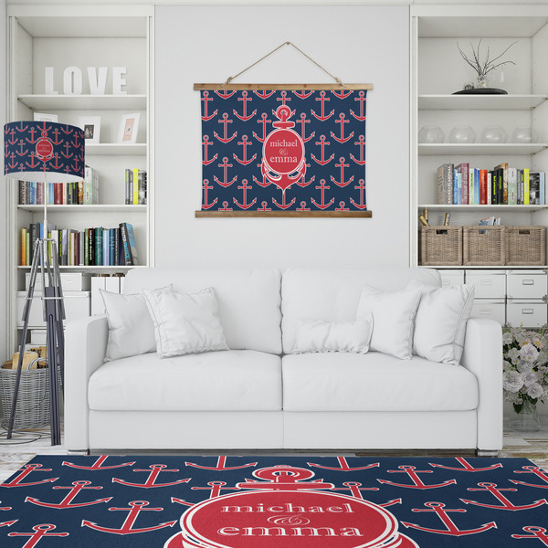All Anchors Wall Hanging Tapestry - IN CONTEXT