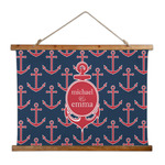 All Anchors Wall Hanging Tapestry - Wide (Personalized)