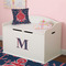 All Anchors Wall Letter Decal Small on Toy Chest