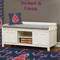 All Anchors Wall Name Decal Above Storage bench