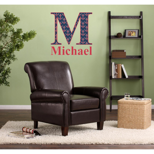 All Anchors Wall Name & Initial Large on Living Room Wall