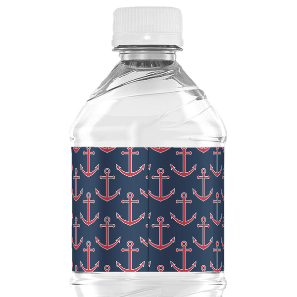 All Anchors Water Bottle Label - Back View
