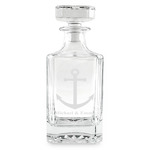 All Anchors Whiskey Decanter - 26 oz Square (Personalized)