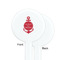 All Anchors White Plastic 7" Stir Stick - Single Sided - Round - Front & Back