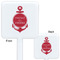All Anchors White Plastic Stir Stick - Double Sided - Approval
