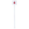 All Anchors White Plastic Stir Stick - Double Sided - Square - Single Stick