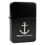 All Anchors Windproof Lighter - Black - Double Sided (Personalized)
