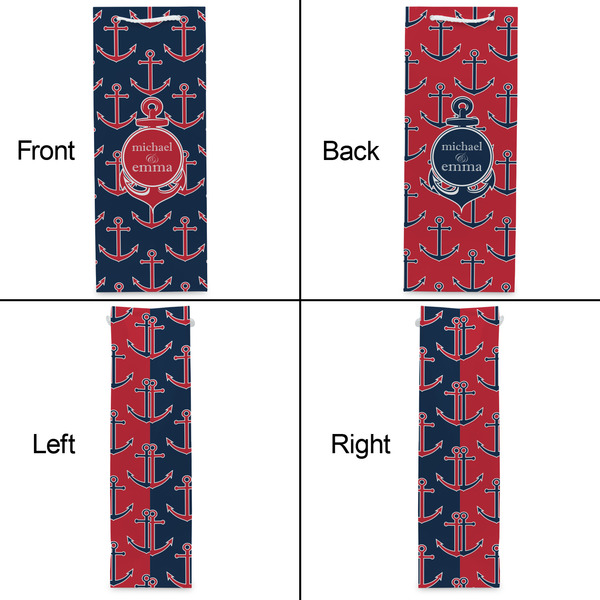 All Anchors Wine Gift Bag - Gloss - Approval