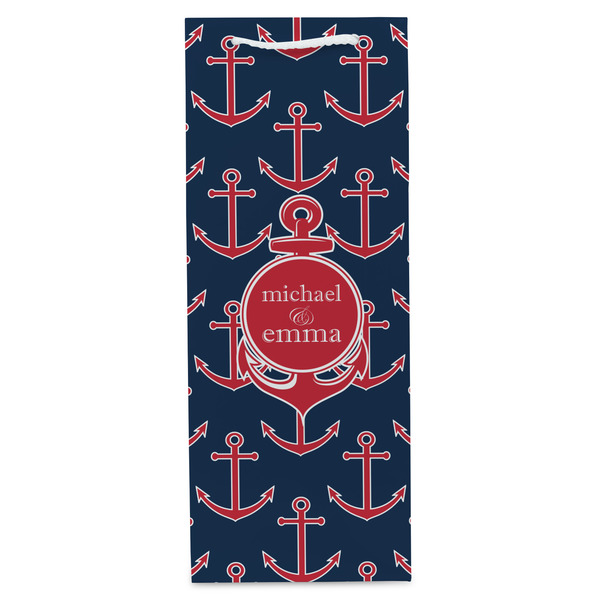 All Anchors Wine Gift Bag - Gloss - Front