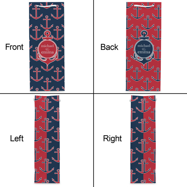 All Anchors Wine Gift Bag - Matte - Approval