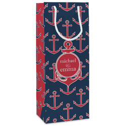 All Anchors Wine Gift Bags - Matte (Personalized)