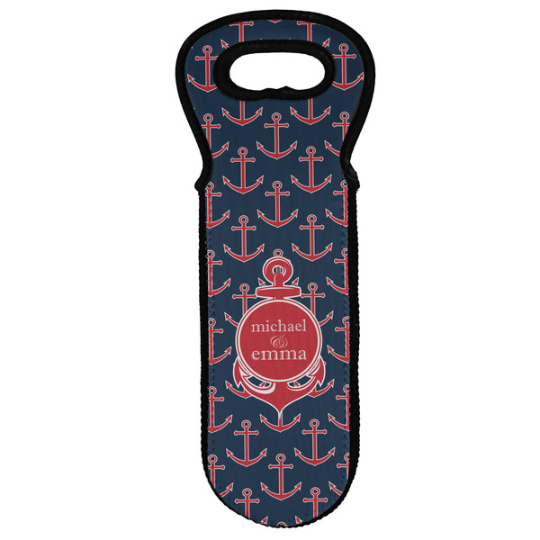 Custom All Anchors Wine Tote Bag (Personalized)