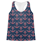 All Anchors Womens Racerback Tank Top - 2X Large