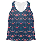 All Anchors Womens Racerback Tank Top - X Large