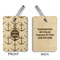 All Anchors Wood Luggage Tags - Rectangle - Approval