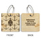 All Anchors Wood Luggage Tags - Square - Approval