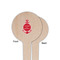 All Anchors Wooden 4" Food Pick - Round - Single Sided - Front & Back