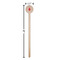 All Anchors Wooden 6" Stir Stick - Round - Dimensions