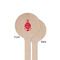 All Anchors Wooden 6" Stir Stick - Round - Single Sided - Front & Back