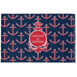 All Anchors Woven Mat (Personalized)