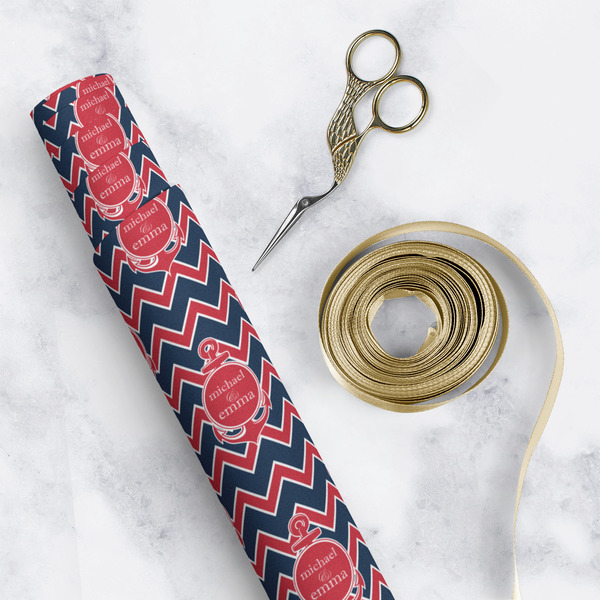 All Anchors Wrapping Paper Roll - Matte - In Context
