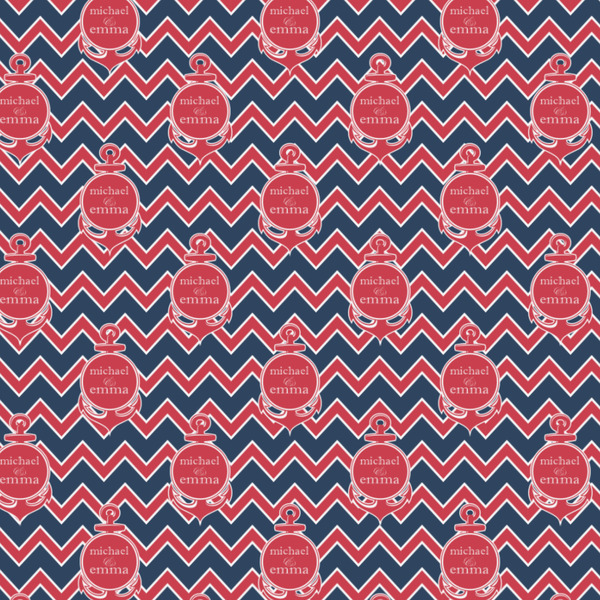 All Anchors Wrapping Paper Square